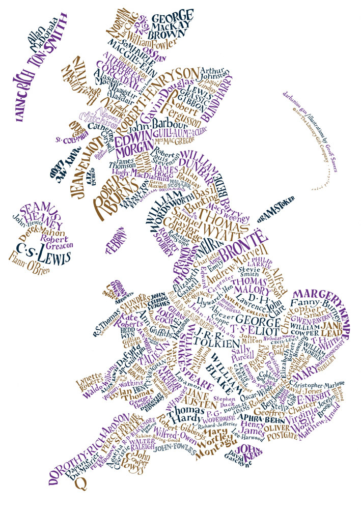 A Literary Map For Your Thursday!