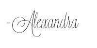 Alexandra signature