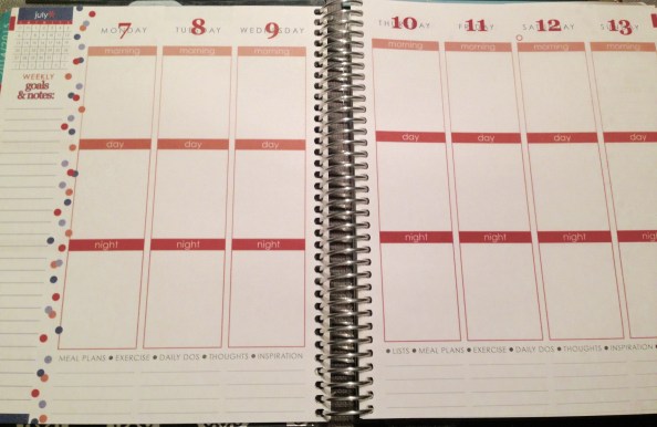 Inside Erin Condren Life Planner